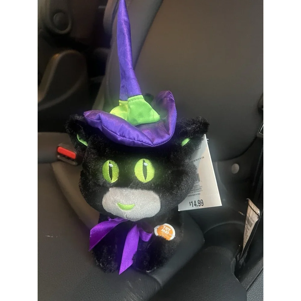 NEW With Tags. Halloween Animated Black Cat Sings I Put A Spell On You Spooky‎